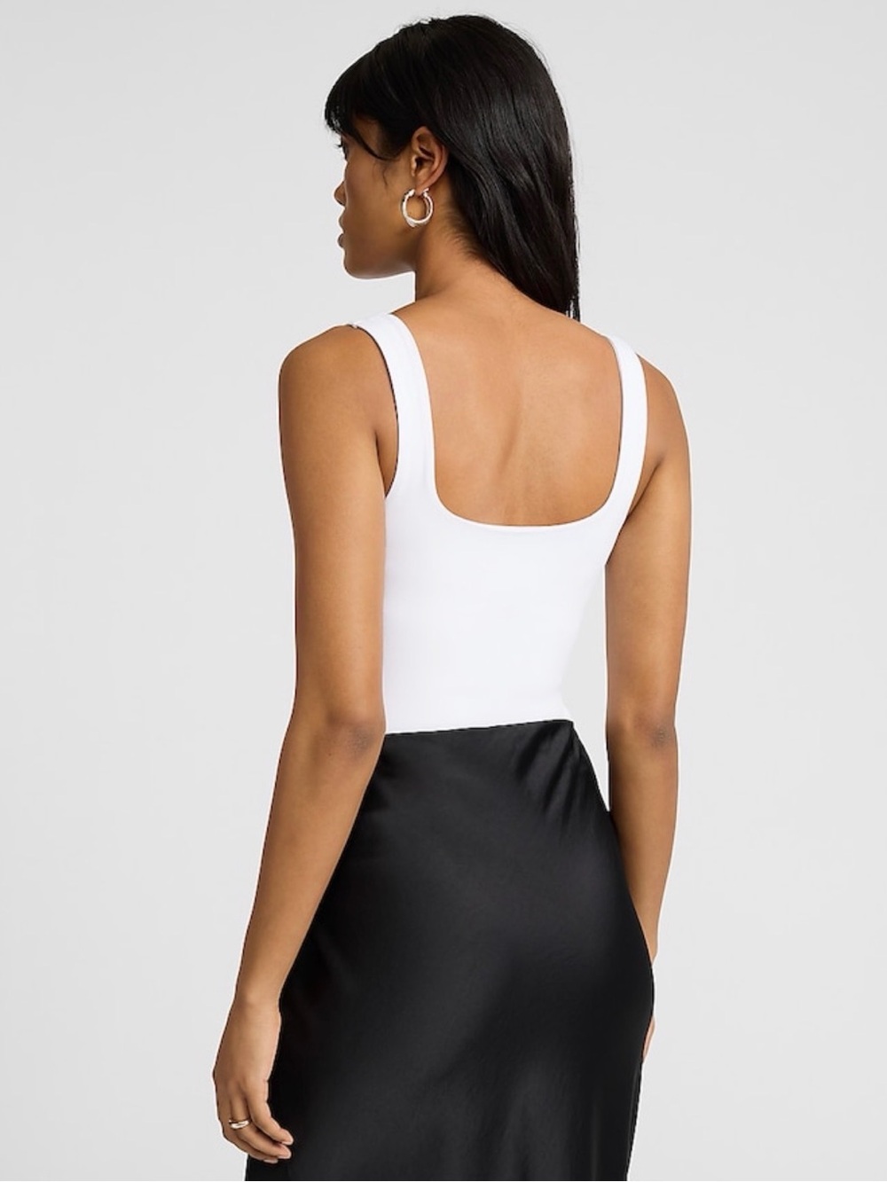 Express Body Contour Compression Square Neck Tank - Picture 2 of 6